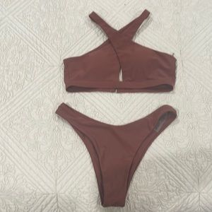 SHEIN cheeky bathing suite. Worn twice, good condition. Size small both.